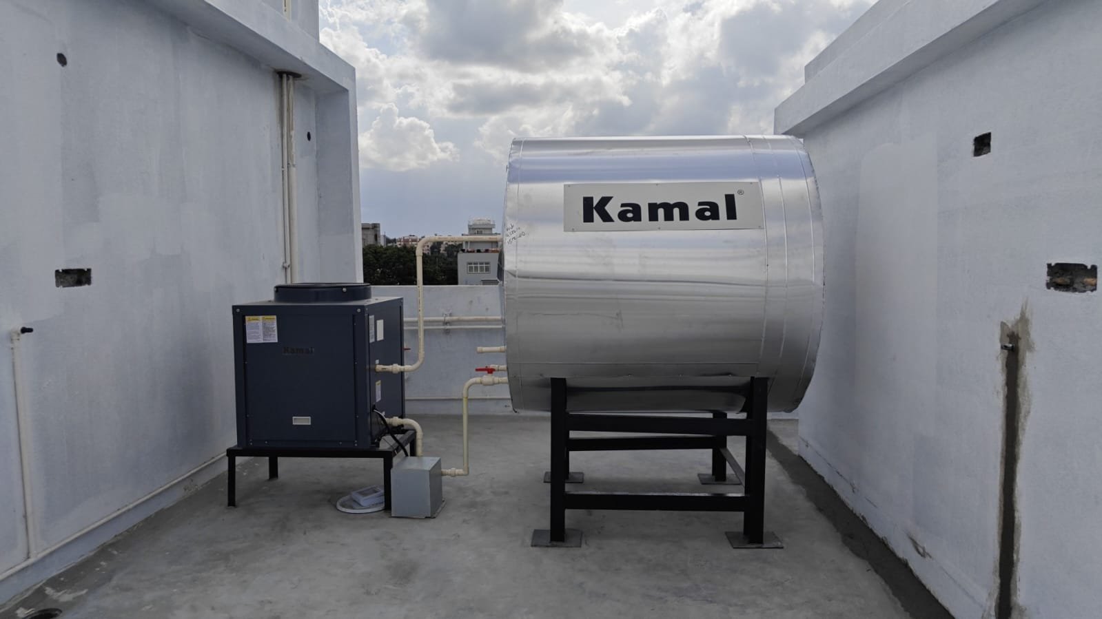Kamal Heat Pump With 1500L Epoxy-Coated Storage Tank