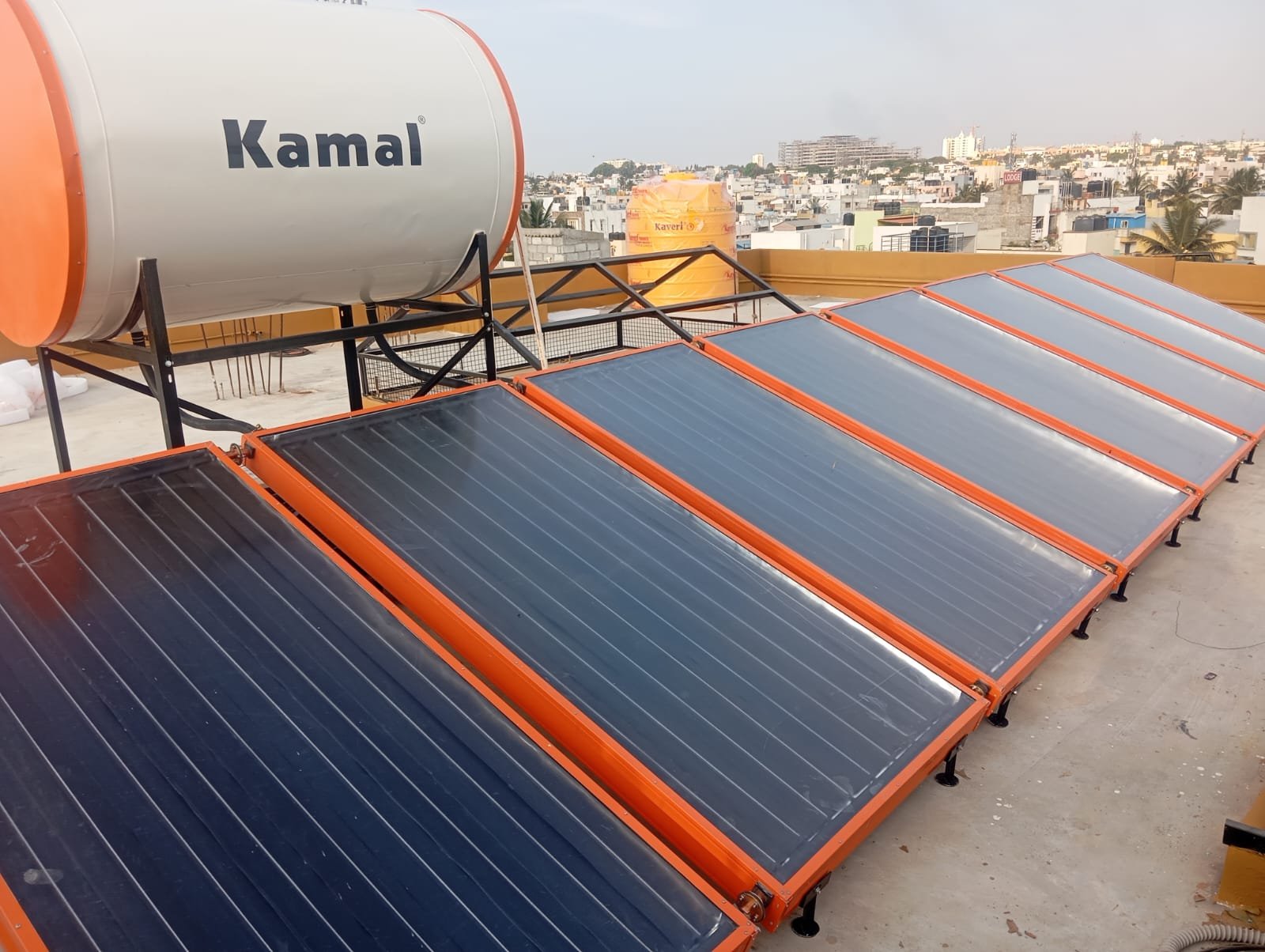 Kamal MS Epoxy Coated Solar Water Heater with Heat Pump