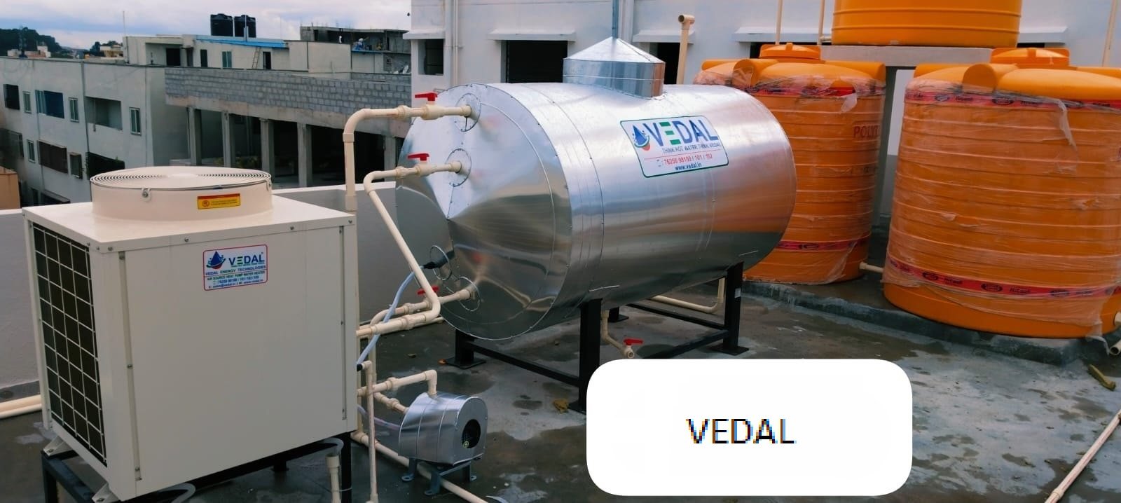 Vedal VET 3HP Air-Source Water Heat Pump